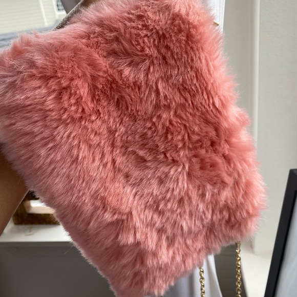Pink Fluffy Crossbody Bag - Picture 5 of 5